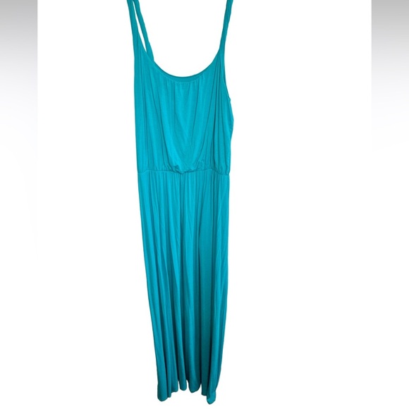 LOFT Turquoise Sleeveless Maxi Dress - Picture 13 of 14